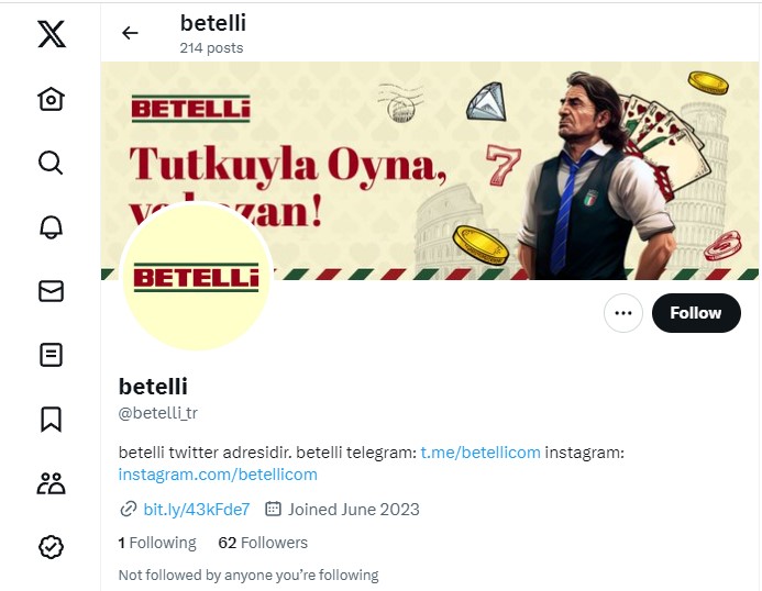 Betelli Twitter